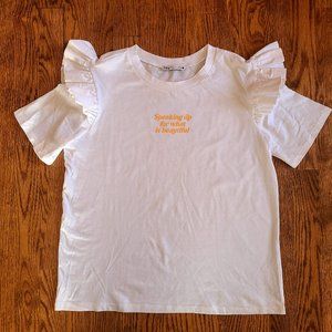 Zara white shirt size S